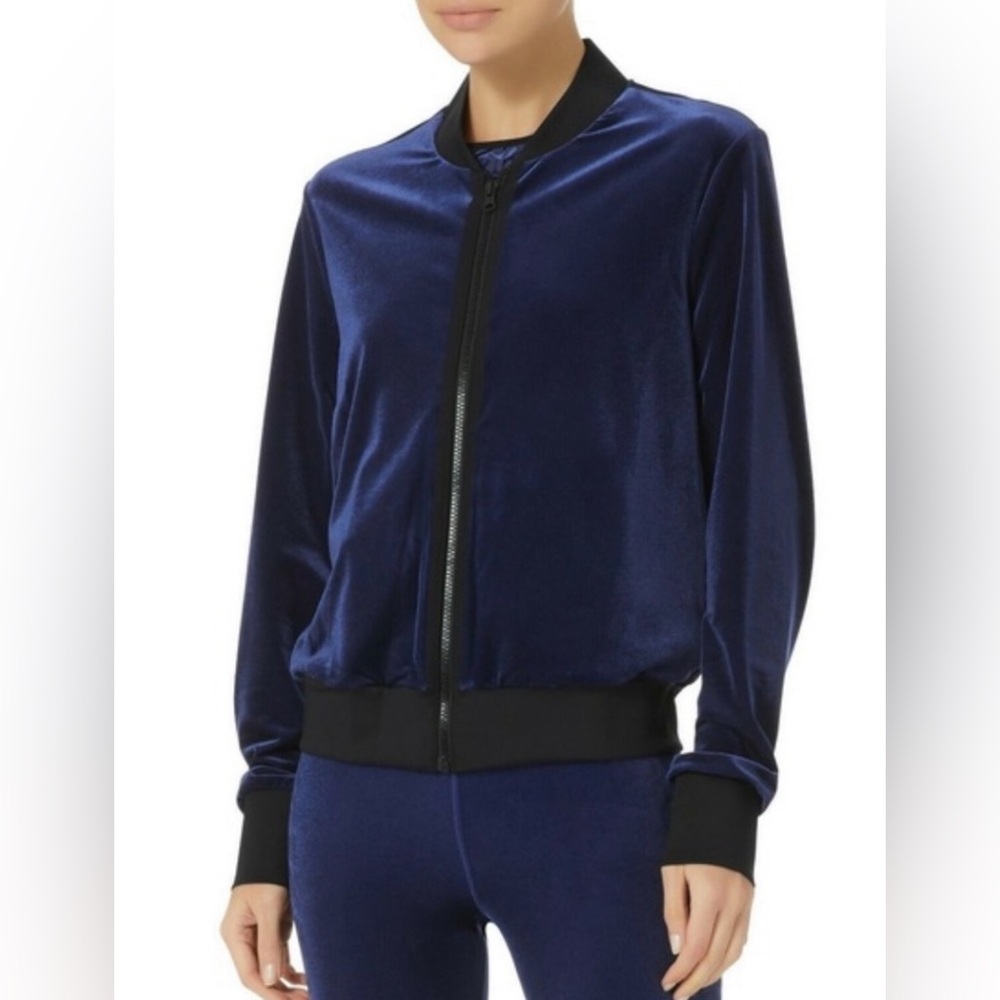 Ultracore Velvet Sheath  Blue/ Black lightweight Zip Up Bomber Jacket SzM
